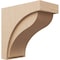 Ekena Millwork 12"W x 24"D x 24"H Classic Helena Rough Cedar Woodgrain TimberThane Corbel, Primed Tan CORUR12X24X24HELRCPR - alternate 1
